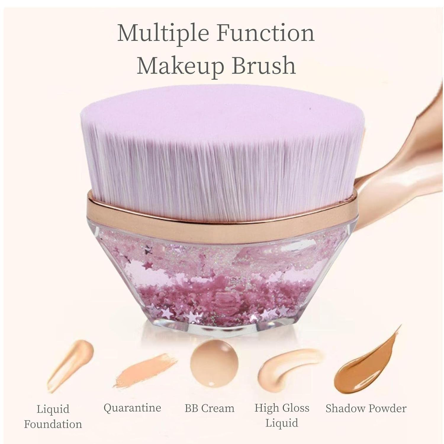 Glitter Cosmetic Brush with Starry Gel Base (1 Pc) Glitter Cosmetic Brush with Starry Gel Base (1 Pc)